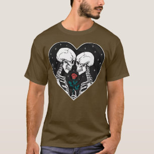 Eternal Lovers Lovely Heart Skeleton Garden T-Shirt