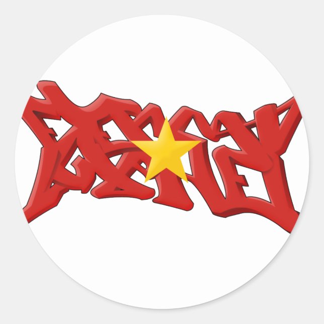 Eternal Lyphe Vietnam Classic Round Sticker (Front)