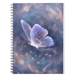 Eternal Manifestation White Butterfly Notebook