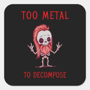 Eternal Metalhead Square Sticker