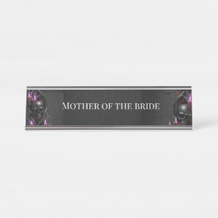 Eternal Night Gothic Vampire Wedding Dark Romance  Desk Name Plate