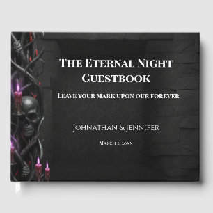 Eternal Night Gothic Vampire Wedding Dark Romance Guest Book