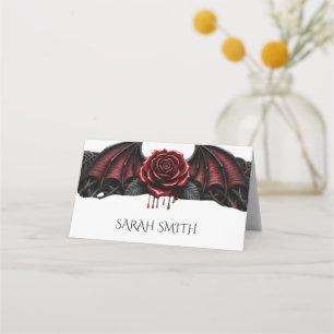 Eternal Night Gothic Vampire Wedding Dark Romance Place Card