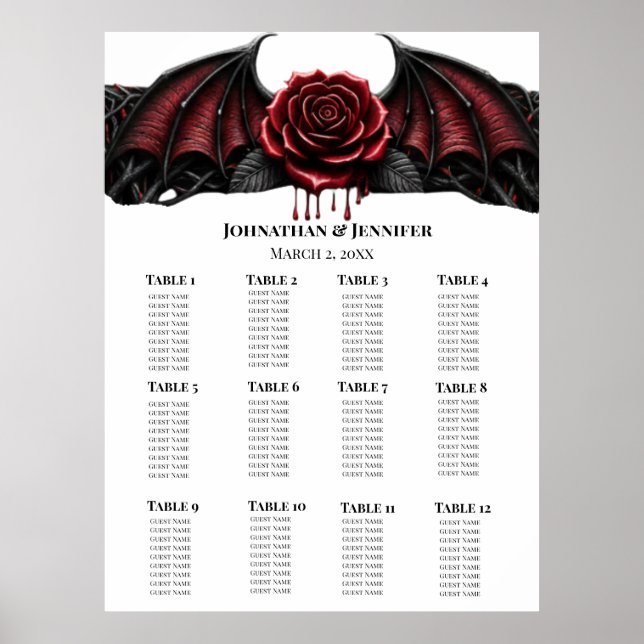 Eternal Night Gothic Vampire Wedding Dark Romance Poster (Front)