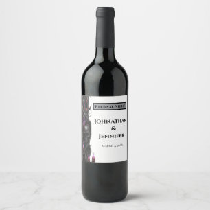 Eternal Night Gothic Vampire Wedding Dark Romance Wine Label
