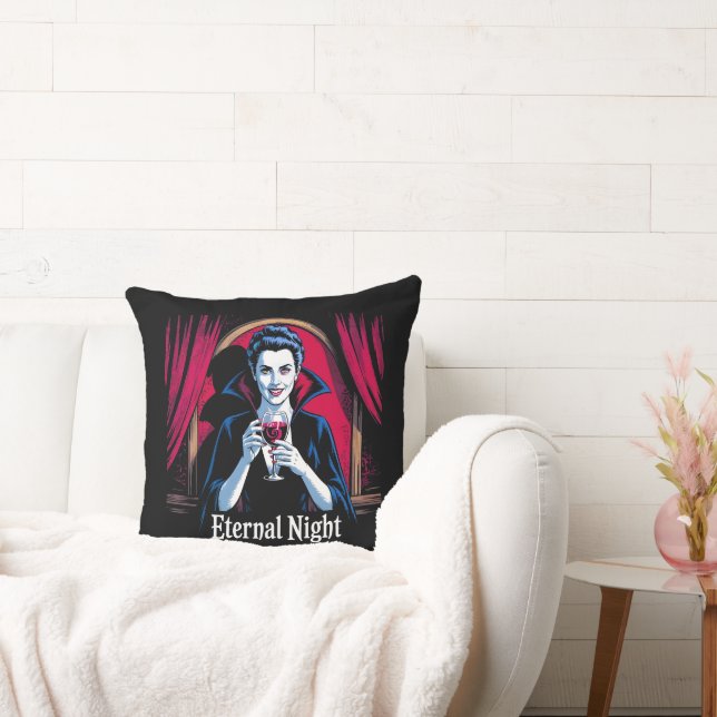 Eternal Night Vampire – Gothic Horror  Cushion (Couch)