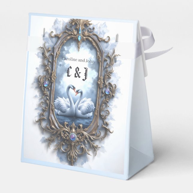 Eternal Reflection – The Swanheart Union.  Favour Box (Back Side)