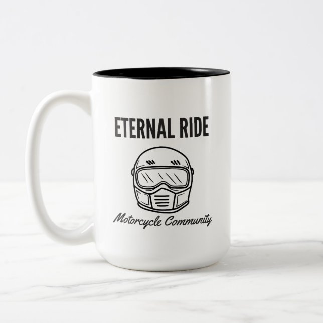 Eternal Ride shirt Two-Tone Coffee Mug (Left)