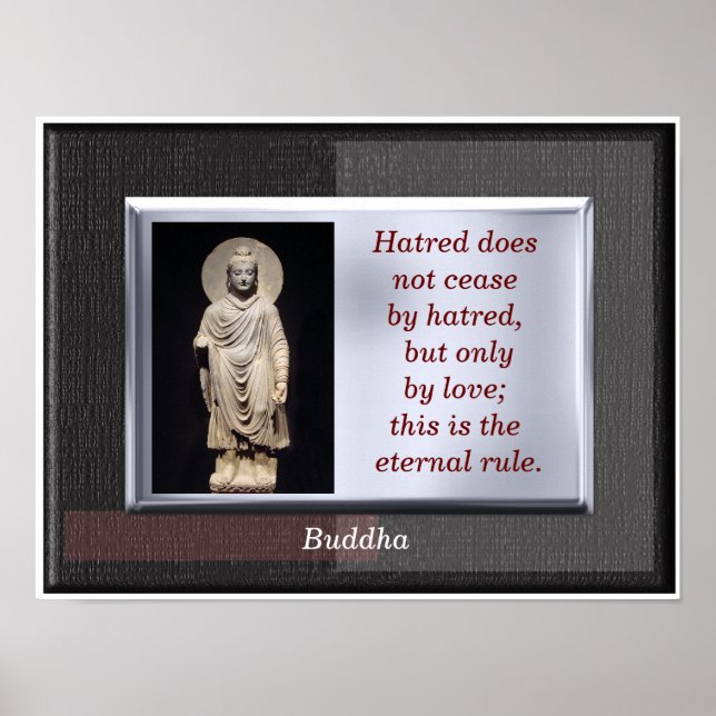 Eternal Rule - Buddha quote - art print (Front)