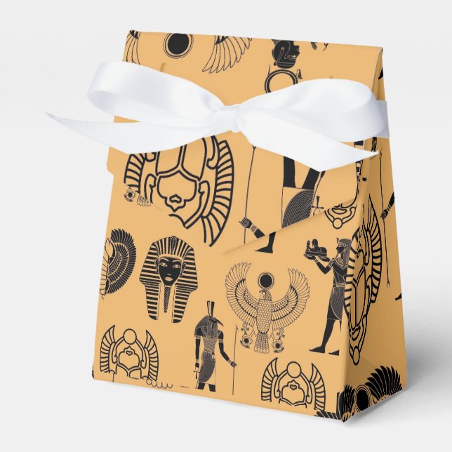 Eternal Sands: Egyptian Antique Elegance for Time Favour Box (Front Side)