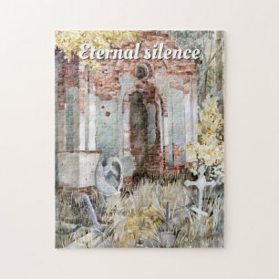 Eternal silence in the cemetery  jigsaw puzzle