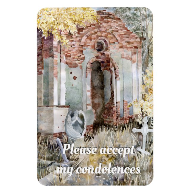 Eternal silence in the cemetery  magnet (Vertical)