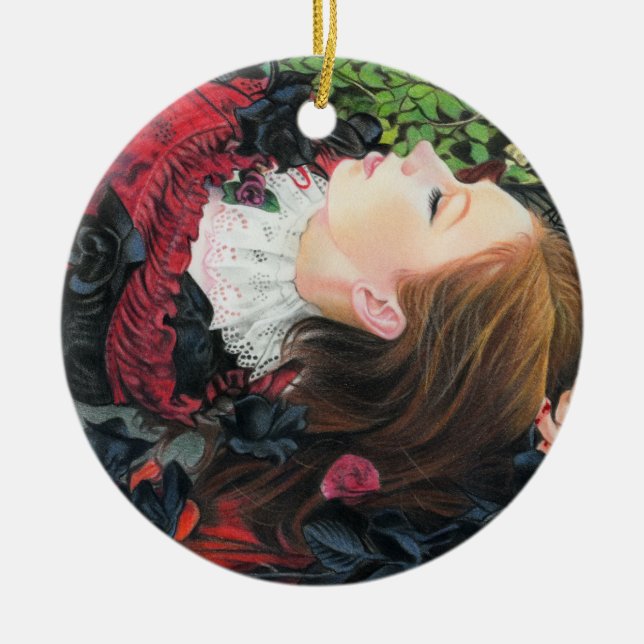 Eternal sleep fairytale dark princess Ornament (Front)