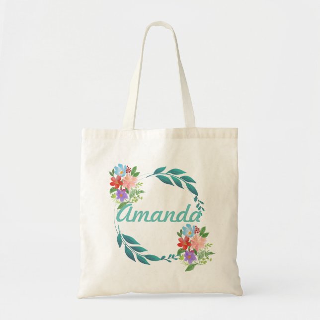Eternal Spring Colors & Flowers Tote Bag (Front)