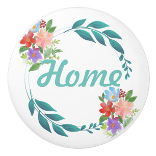Eternal Spring Colours & Flowers Ceramic Knob