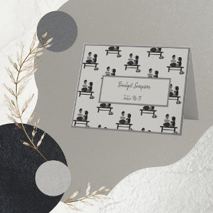 Eternal Stone couple Boho guest seating card