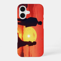 Eternal Sunset Silhouette: Romantic Crimson Horizo
