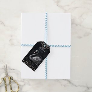 Eternal Swan of Love, Forever Begins Here Gift Tags