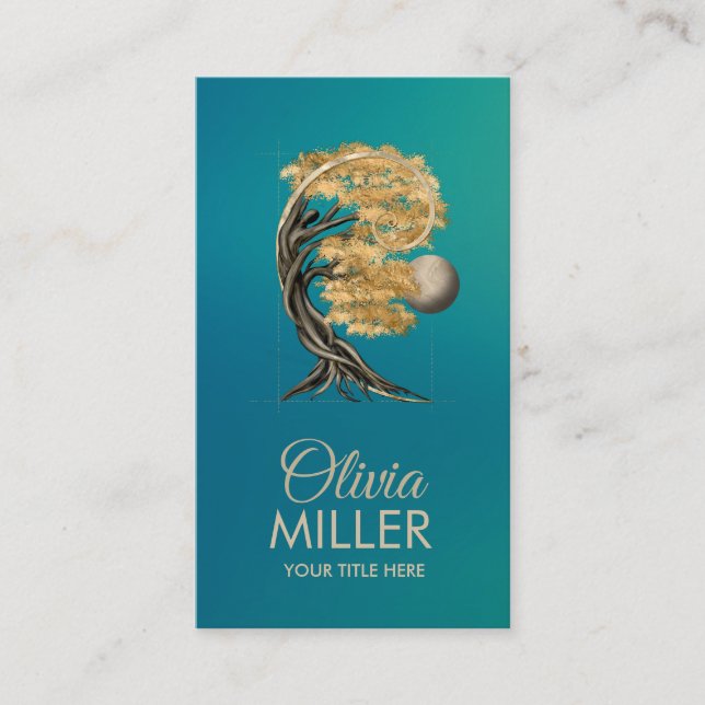 Eternal Transformation - Bonsai Butterfly Spirit Business Card (Front)