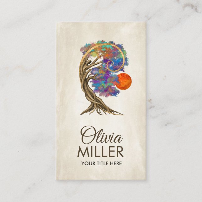 Eternal Transformation - Bonsai Butterfly Spirit Business Card (Front)