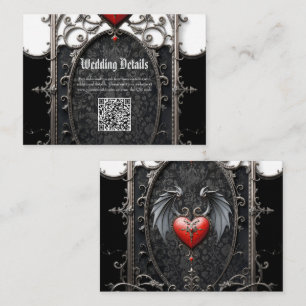 Eternal Vows Beneath Midnight Wings.  Enclosure Card