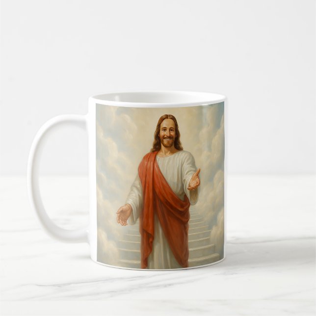 Eternal Welcome Jesus Coffee Mug (Left)