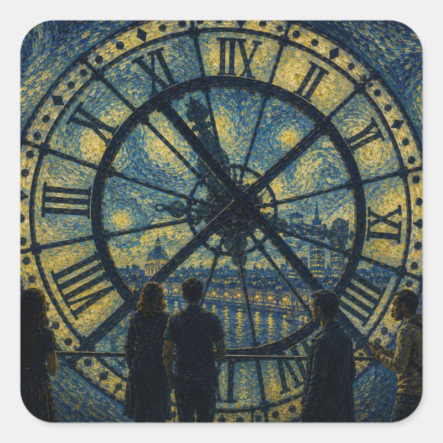 Eternal Window of Time Square Sticker (Front)