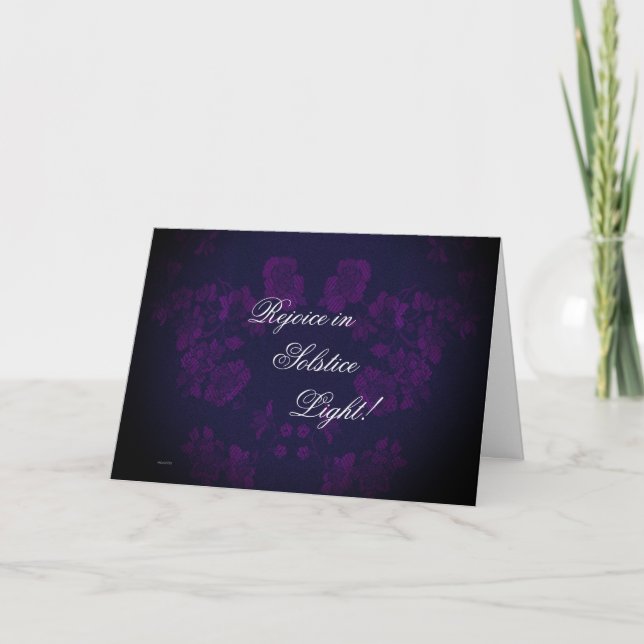 Eternal Winter Solstice Yule Christmas Holiday Card (Front)