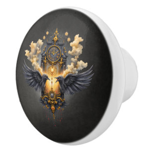 Eternal Witnesses – Clock of Crimson Fate. Ceramic Knob