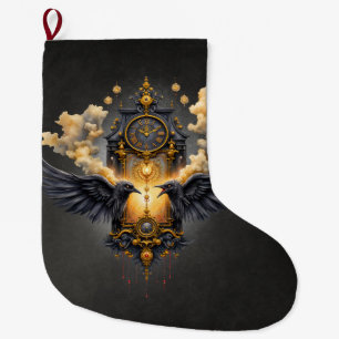 Eternal Witnesses – Clock of Crimson Fate. Large Christmas Stocking