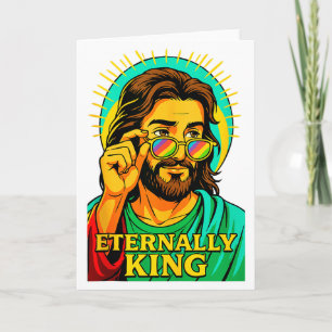Eternally King Cool Jesus Christian Anime Manga Po Card