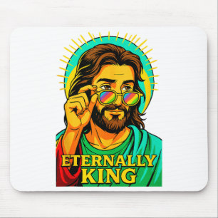 Eternally King Cool Jesus Christian Anime Manga Po Mouse Mat
