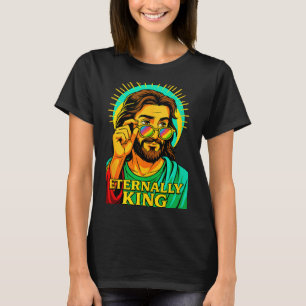 Eternally King Cool Jesus Christian Anime Manga Po T-Shirt