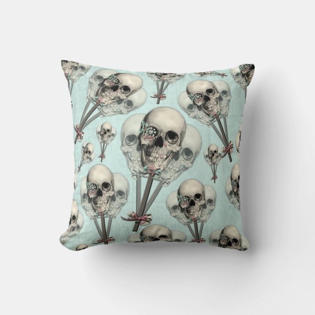 Eternally Sweet Skull Lollipops Cushion (Front)