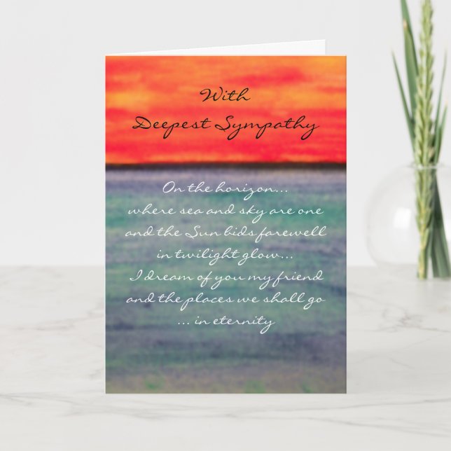 Eternity... Deepest Sympathy Card (Front)