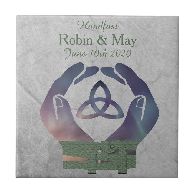 Eternity Handfasting Keepsake Tile Gift (Front)