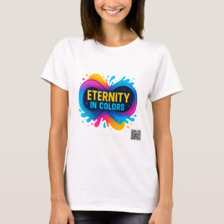 Eternity in Colours Vibrant Infinity Artwork T-Shirt