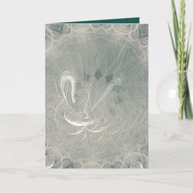 Eternity Swan Wedding Invitation (Front)