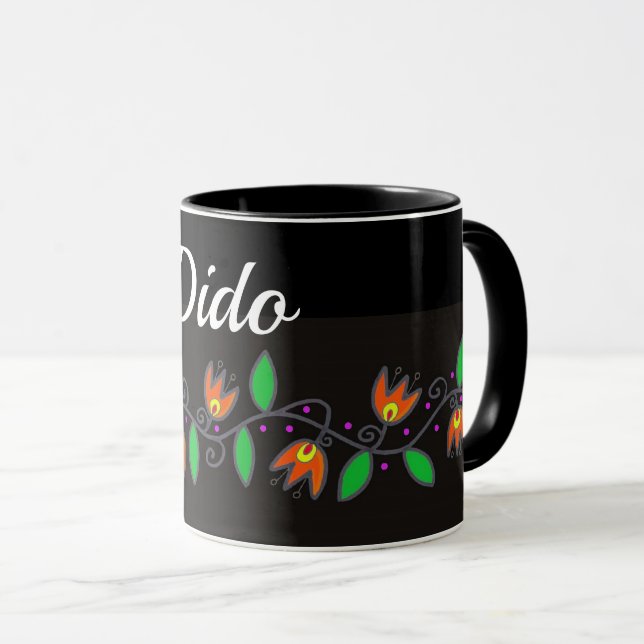 Eternity Vine Ukrainian Folk Art Dido Mug (Front Right)