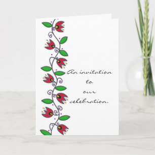 Eternity Vine Wedding Invitation to Personalise