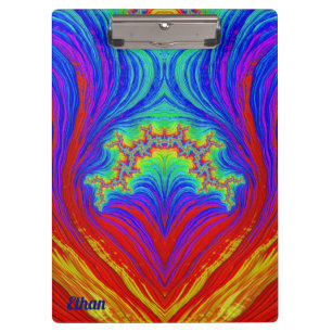 ETHAN ~ Bright multicolored design original Clipboard