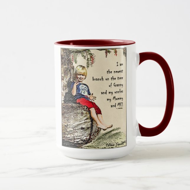 Ethan Family Tree Jumbo Coffee Mug (Right)