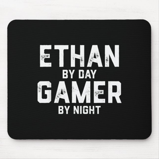 Ethan Gamer Halloween Gaming Costume For Men Named Mouse Mat (Front)