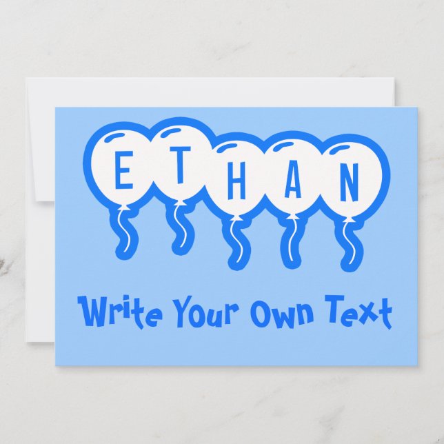 Ethan Invitation (Front)