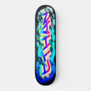 ETHAN Personalised Customised Graffiti Skateboard