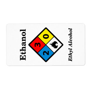 Ethanol MSDS Label
