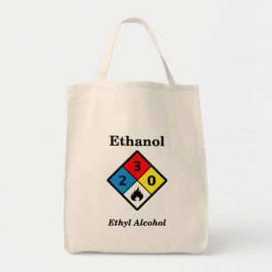 Ethanol MSDS Label Tote Bag