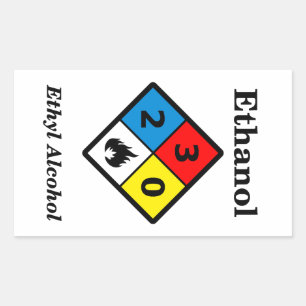 Ethanol MSDS Sticker