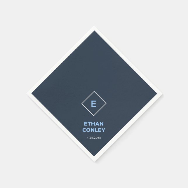 Ethan's Bar Mitzvah Cocktail Napkin (Corner)