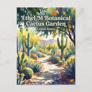 Ethel M Botanical Cactus Garden USA Postcard
